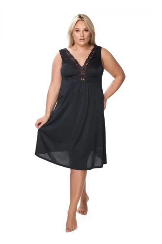 Koszula nocna damska Mewa 6350 Atena czarny