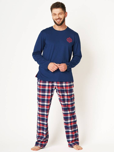 Piżama Męska MNS 613 Key - granatowy