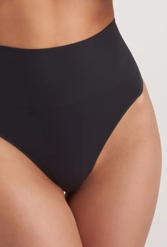 Sensual Skin Correct 41046 – stringi damskie modelujące, bezszwowe, czarny