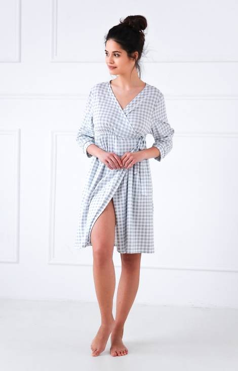 Szlafrok damski Octavia Sensis - szara