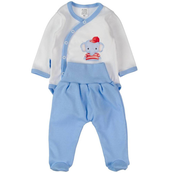 Komplet body z półśpiochem Wesoły słonik Martex różowy