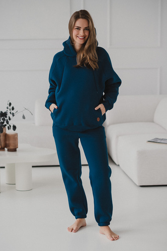 Bluza do karmienia Motherhood Milk&Love oversize poseidon