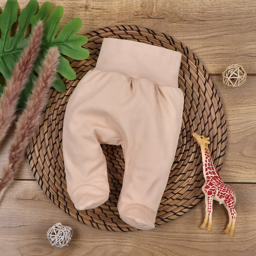 Półśpiochy z bawełny organicznej Nini beżowy