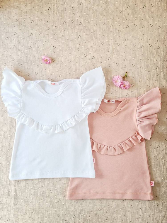 Tunika z długim rękawem 1717B Cherry Marija - powder pink