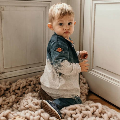 Bluza rozpinana Jump Eevi- szary/niebieski