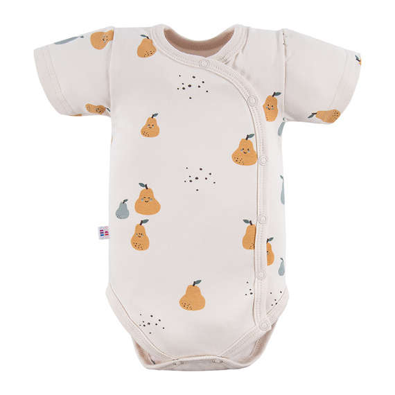 Body kopertowe z krótkim rękawem Pearfect Eevi - ecru