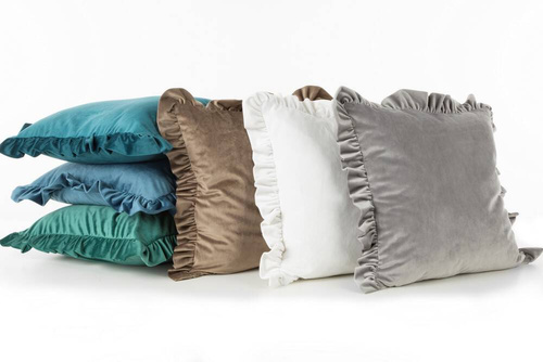 Poszewka dekoracyjna Velvet 25 Eurofirany - ceglany