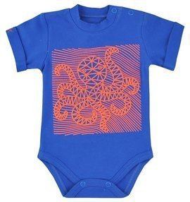 "OŚMIORNICA" Body niemowlęce krótki rękaw  Koala- niebieski