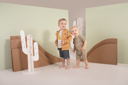 Rampers z krótkim rękawem Free Soul Pinokio - zielony