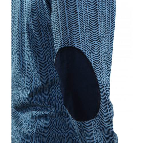 Bawełniana piżama męska z długim rękawem 07 Sesto Senso - granatowy