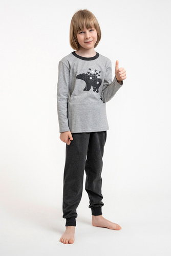 Piżama dla chłopca Morten Italian Fashion melanż/c.melanż 