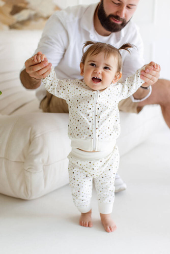 Dres niemowlęcy "Hearts Brown" Makoma 