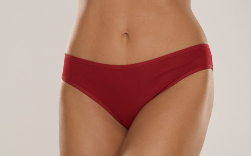 De Lafense 004 Limited – figi klasyczne damskie, wiskoza z elastanem - bordowy