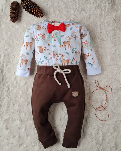Komplet dla chłopca 3320C Christmas Animals Marija