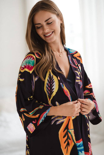 Otulacz bambusowy Tropical Navy Milk&Love