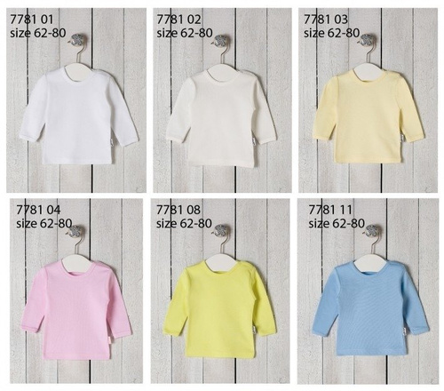 012 17 Koszulka niemowlęca "Basic" Nicol - granatowy