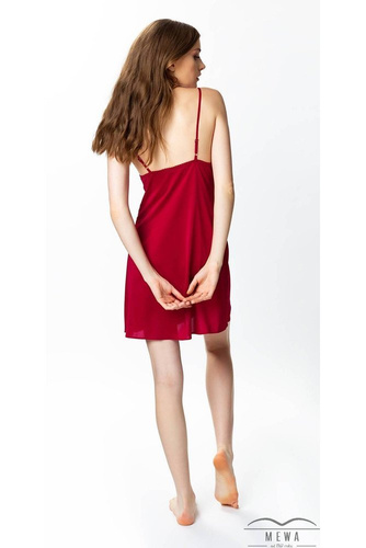 Koszula nocna damska 86396 Valentina Visti burgundowy 