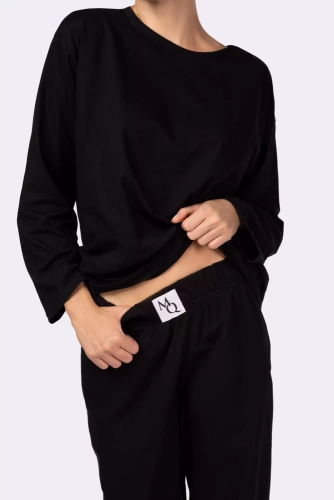 Piżama damska Homie longsleeve Mona black
