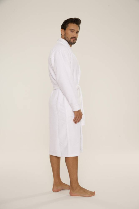 Szlafrok męski 735 Manuele Forex - biały