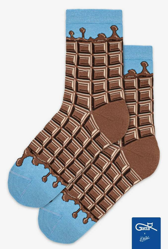 Skarpety unisex U04.WED Wedel Gatta - milky choco 02/13E