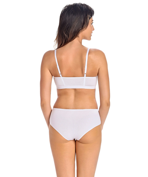 Biustonosz braletka bez fiszbin Bianca Teyli - biały