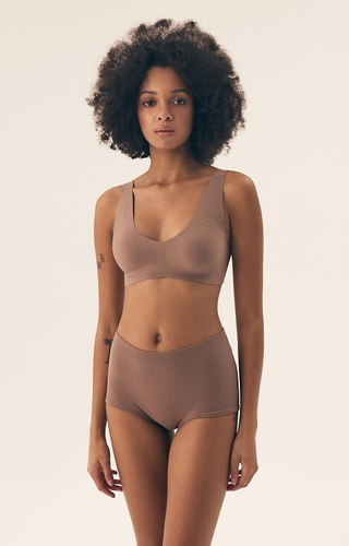 Biustonosz usztywniany bezszwowy 42850 Bake- beżowy