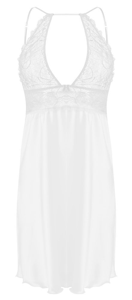 Koszulka satynowa damska Afrodyta DKaren - Jasny Ecru