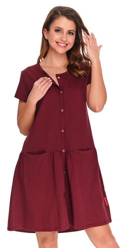 Koszula ciążowa i do karmienia 9445 Doctor Nap - sangria