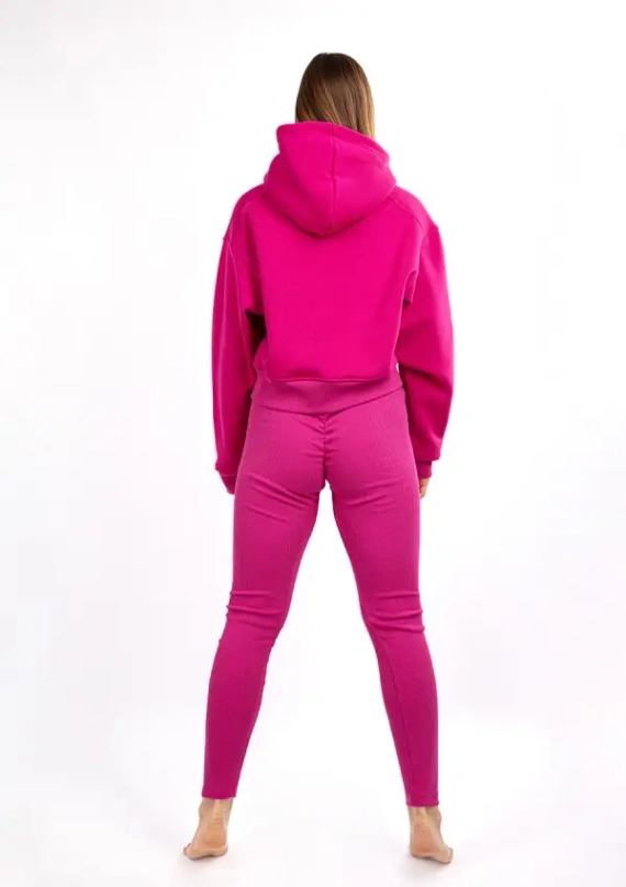 Komplet dresowy bluza+ legginsy DK-K-B13 Dkaren - fuksja