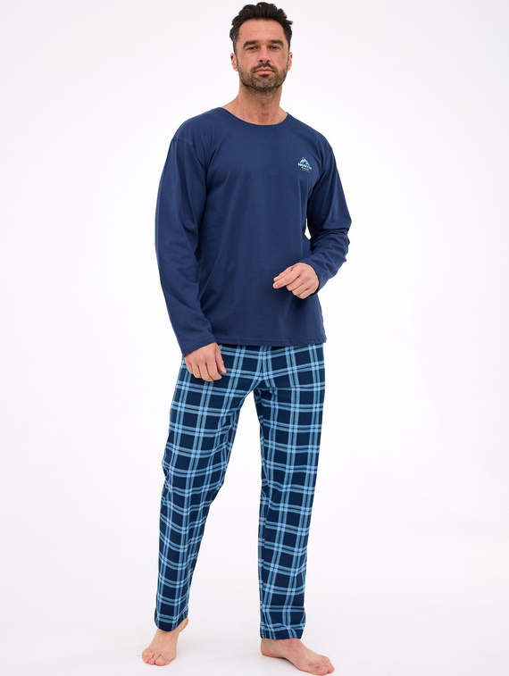 Cornette 124/314 North– męska piżama bawełniana z długim rękawem