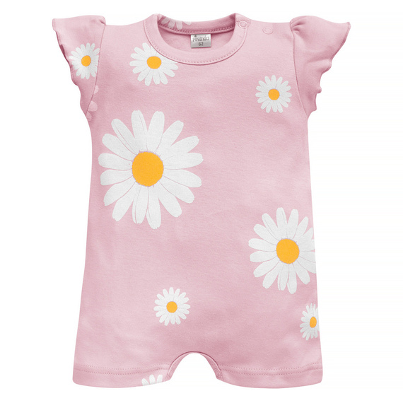 Rampers bawełniany Daisy Pinokio -  różowy