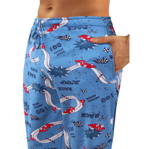 Bawełniana piżama męska z długim rękawem 2660/10 Sesto Senso - granat 