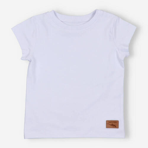 T-shirt dla chłopca KAR-2007/BIA Lagarto Verde biały