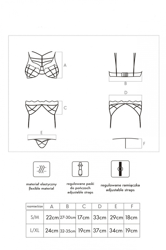 Komplet damski Soledad LivCo Corsetti Fashion