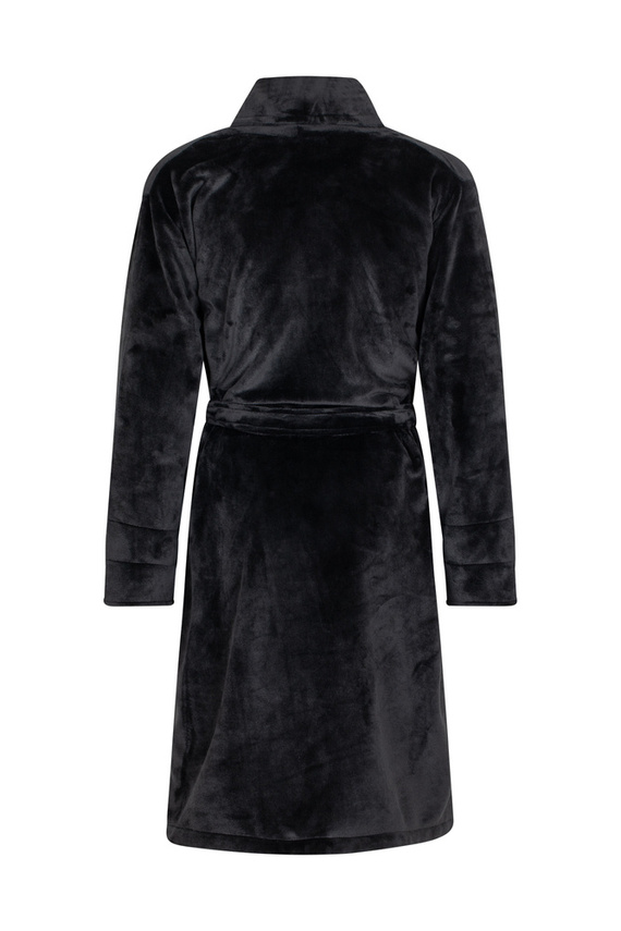 Szlafrok damski polarowy Elen ByShelly - czarny