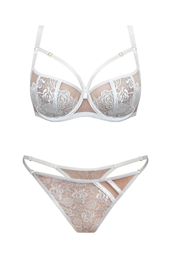 Stringi damskie 19082 Harmony Mediolano biały