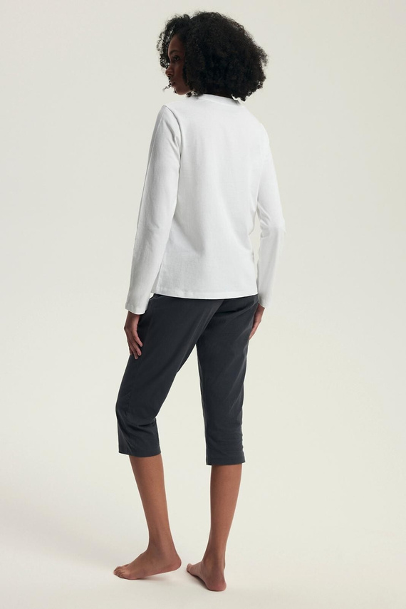 Piżama damska Henderson 43686 Danna – bawełniana, długi rękaw, wygodna i stylowa