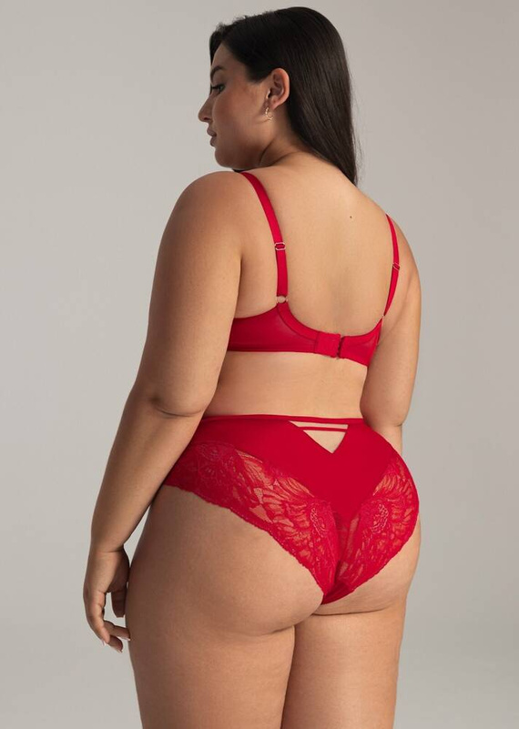 1824/1 Miękki Biustonosz Maxi Ava czerwony