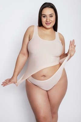 Figi Damskie Plus Size Flexi-One Julimex beżowy