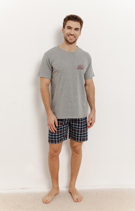 Piżama męska 3395, 3392 Kyle Taro - szara
