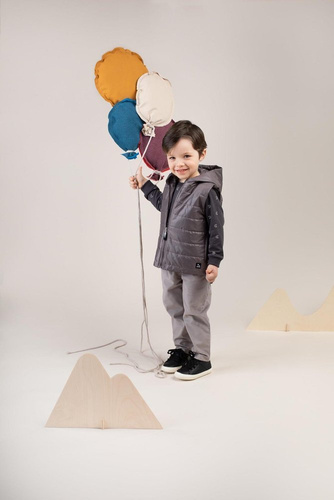 Kamizelka rozpinana dziecięca "Dreamer" Pinokio - szary 