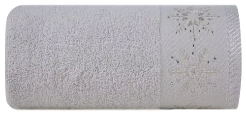 Ręcznik świąteczny choinka Joy 3 Eurofirany srebrny 