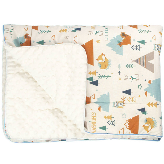 Kocyk niemowlęcy Papugi Martex zielony