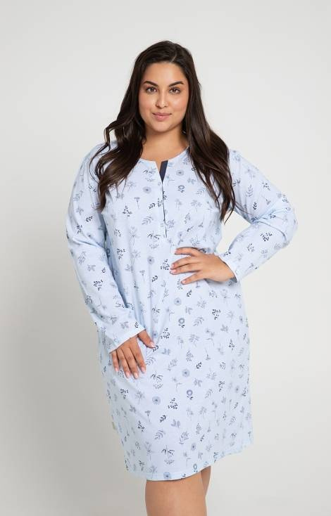 Koszula Damska 3011 Magnolia Taro-błękit