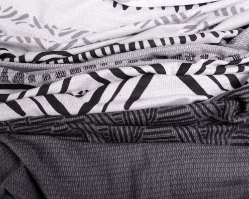 Pościel flanelowa ornamenty F-91 Matex szary/grafitowy