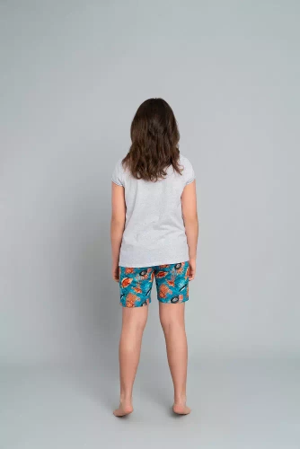 Piżama dziewczęca Oceania Italian Fashion - melanż/druk