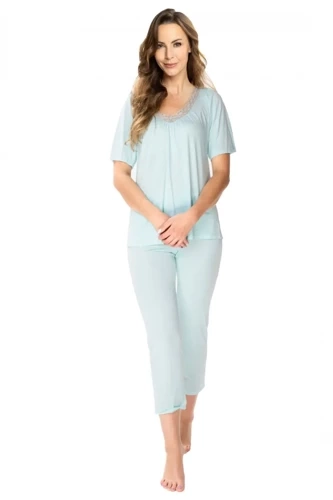 Piżama damska 86598 Vivien Summer Mewa miętowy