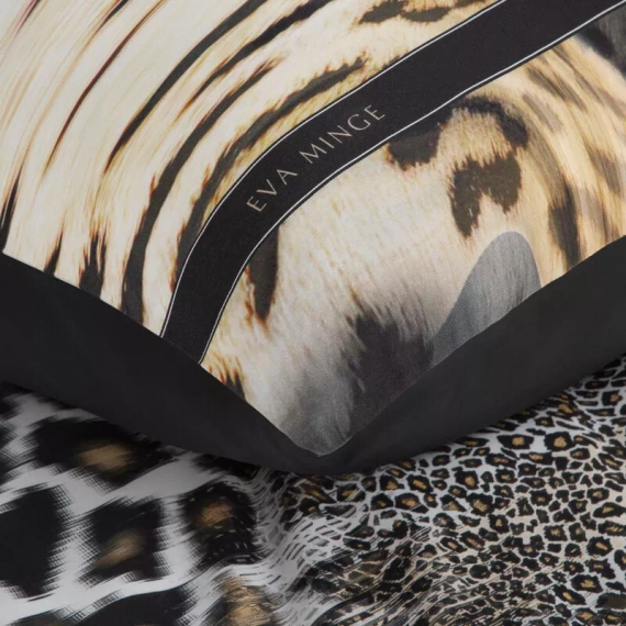 Pościel satynowa pantera Eva Minge Eva 22 Eurofirany czarny