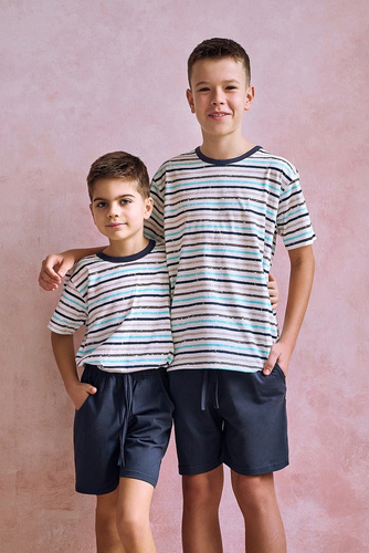 Piżama chłopięca 3195 Ronnie  Taro -szary