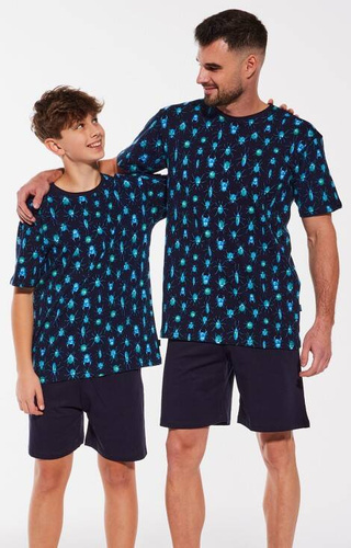 Piżama chłopięca 335/114 Beetles Cornette granatowy